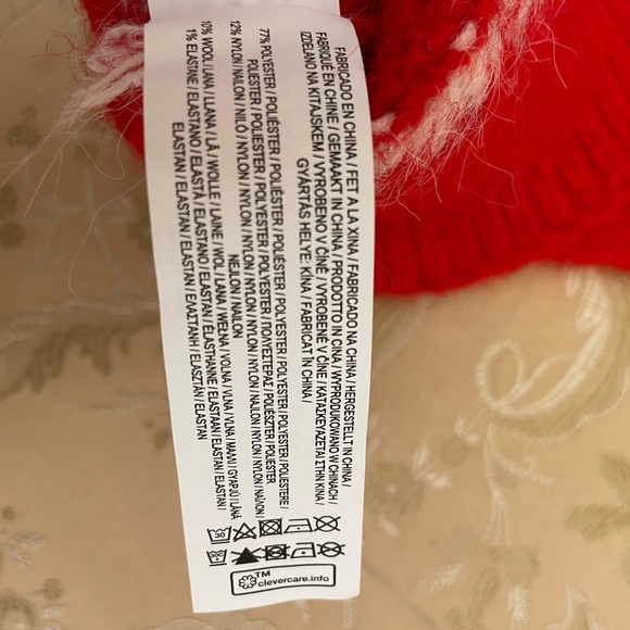 Primark Red Apres Ski Sweater - Oversized- Women’s size L - NWT - Picture 11 of 13